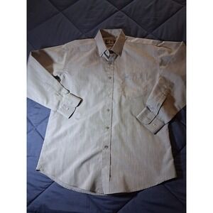 Dunhill London Mens Grey Cotton Button Down‎ Dress Shirt Made in Italy Size 16.5